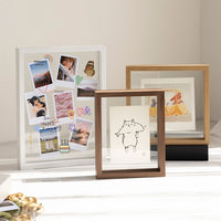 Double-Sided Clear Acrylic Photo Frame for Desk Display, 6-7 Inch and A4 Art Certificates