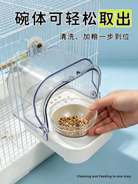 Parrot Bathtub External Splash-Proof Bird Bath Box for Peony and Cockatiel