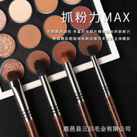 Professional Makeup Brush Set with Natural Wool and Synthetic Fiber Brushes for Eyeshadow, Foundation, and Powder