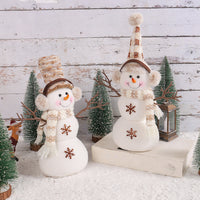Christmas Snowman Figurine Desktop Decoration