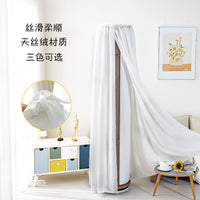 Deer Head Embroidered Lace Air Conditioner Dust Cover for Round Vertical Units
