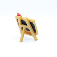Miniature Easel and Canvas Set for Dollhouse or Micro Scene Decor