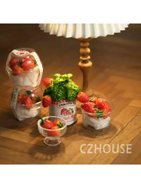 Miniature Fruit Box & Potted Plant Dollhouse Accessories for Blythe Dolls