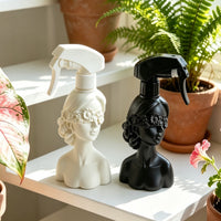 Vintage Blindfolded Girl Figurine Spray Bottle for Gardening and Indoor Plants