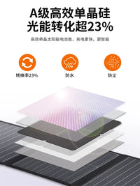 Portable Foldable Solar Panel Charger for RVs and Outdoor Power, 100W-300W