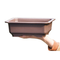 Rectangular Resin Planter for Succulents, Green Plants, Bonsai - Breathable Imitation Zisha