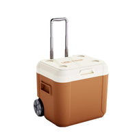 52L Large Capacity Wheeled Cooler Box for Outdoor Camping and Food Preservation