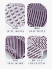 Silicone Makeup Brush Cleaning Mat with Drying Net and Cleaning Soap Set