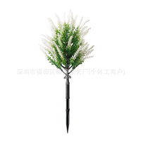 Artificial Lavender Outdoor Garden Lawn Decoration with Ground Stake