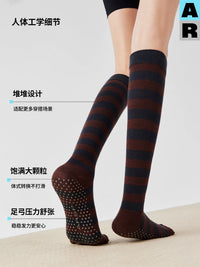 AR Professional Pilates Yoga Socks with Anti-Slip Grip and Five-Toe Design