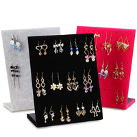 Velvet Jewelry Display Stand for Earrings and Necklaces