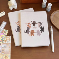 Cute Cat A5 Notebook Blank Pages for Drawing and Journaling