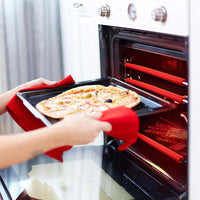 Food-Grade Silicone Oven Rack Edge Protector Strips - Heat Resistant Anti-Scald Guards for Oven Racks