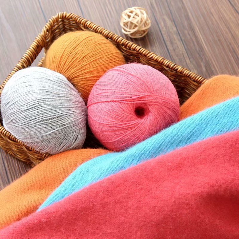 3-Ply Anti-Shrink Cashmere Blend Yarn for Hand Knitting Baby Scarves, Hats, and Sweaters