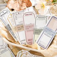 Paper Trace French Island Series Vintage Symmetrical Tear-Off Memo Pads for DIY Scrapbooking Decoration