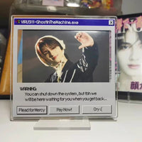 Creative Retro Computer Frame Acrylic Photo Frame Display Stand for 3-inch Instax Photos
