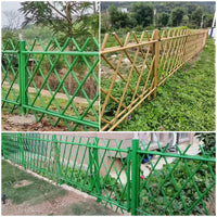 Stainless Steel Bamboo-Style Garden Fence Green Road Barrier