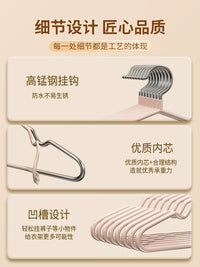 Heavy-Duty Non-Slip Clothes Hangers for Dorm & Home Use, Anti-Shoulder Bump Design