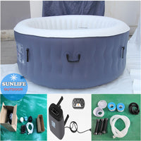 Inflatable Portable Hot Tub Spa with Heater and Jets for 6 People