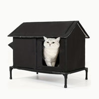 Outdoor Waterproof Insulated Pet House for Cats and Small Dogs, All-Season Weatherproof Shelter