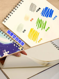 A4 Sketchbook for Kids and Beginners, 50 Sheets Drawing Pad for Art Students, Large 8K Blank Paper for Painting and Doodling