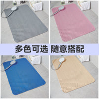 Non-Slip PVC Shower Mat for Bathroom and Toilet, Waterproof and Anti-Fall