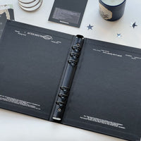 Minimalist Black and White 3-inch Photo Album for Instax and Small Cards, Aesthetic Student Collection Book