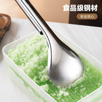 Manual Ice Shaver Spoon Stainless Steel Shaved Ice Machine Household Tool