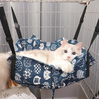 Cat Hammock Bed Hanging Basket for Cages, All Seasons Pet Swing Nest