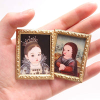 1:12 Dollhouse Miniature Wall Art Frame Model for OB11 Dolls DIY Scene Decor