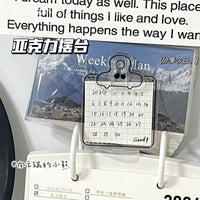 Minimalist Acrylic Calendar Memo Board for Students