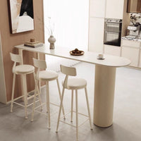 Luxury Slate Bar Table for Home Living Room Kitchen Partition Balcony Wall-mounted High Foot Table