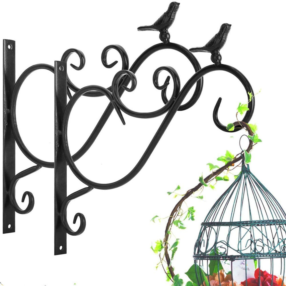 Wall-Mounted Plant Hanger Bracket for Planters, Bird Feeders, Wind Chimes, Lanterns