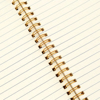 A5 Kraft Paper Spiral Notebook for Students, Lined/Grid/Dot/Blank Pages