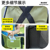 Portable Folding Moon Chair with Dual-Color Design, Thickened for Outdoor Camping, Picnics, Beach, and Fishing