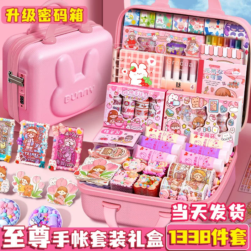 Girls' Journaling & Guka Craft Kit - Diary, Stickers, Guka Cards, and Stationery Gift Set