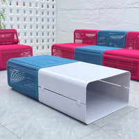 Outdoor Wicker Modular Sofa Set for Patio, Poolside, and Garden