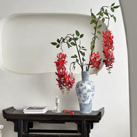 Artificial Wisteria Vine Hanging Flower Silk Garland for Home Decor and Hotel Decoration