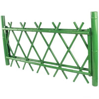 Metal Bamboo Garden Fence, Artificial Bamboo Landscape Border, Stainless Steel Lawn Edging