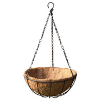 Rustic Woven Hanging Basket for Dried Flowers & Decor - Iron Frame