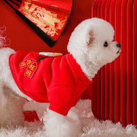 Festive Christmas & New Year Pet Hoodie for Small Dogs & Cats