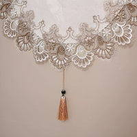 Refrigerator Washing Machine Dust Cover with Lace Trim, Multi-purpose Appliance Top Cover