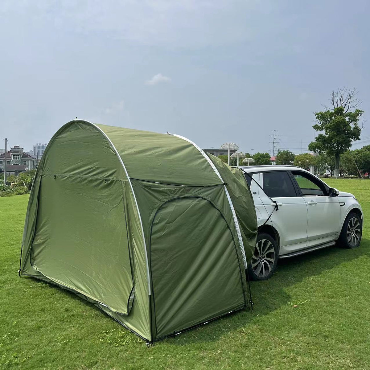 Upgraded Wide Double-Door Bicycle Storage Tent Motorcycle Tail Tent