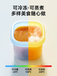 TILLO Baby Food Freezer Tray Silicone Individual Portion Container Ice Puree Storage Mold Steaming Safe