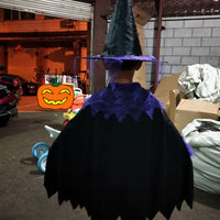 New Halloween Kids Witch Cape Costume Set for Cosplay Stage Performance