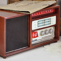 Vintage Iron Radio Model Ornament Photography Prop Home Decor
