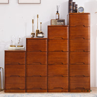 Solid Wood Drawer Storage Cabinet Narrow Gap Bedside Chest for Bedroom, 50cm Wide Deep Home Organizer
