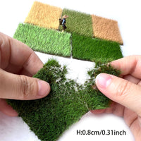 Self-Adhesive Static Grass Tufts for Dioramas and Dollhouse Landscaping