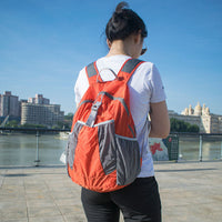 Outdoor Ultralight Foldable Backpack for Women, Thin Portable Travel Daypack, Lightweight Waterproof Small Bag for Hiking