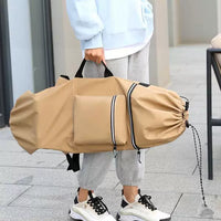 Skateboard Backpack Waterproof Longboard Carry Bag for Land Surfing and Double-Kick Boards